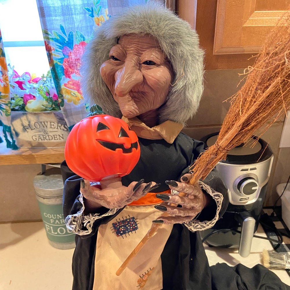 Vintage Halloween Witch Decor